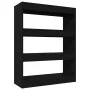 Plywood black shelf/divider 80x30x103 cm by vidaXL, Bookcases and shelves - Ref: Foro24-811701, Price: 63,40 €, Discount: %