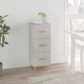 Betongraues Sperrholz-Sideboard 34,5 x 34 x 90 cm von vidaXL, Sideboards - Ref: Foro24-812343, Preis: 74,29 €, Rabatt: %