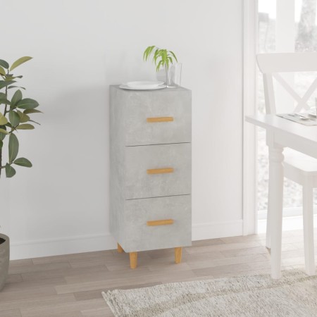 Concrete gray plywood sideboard 34.5x34x90 cm by vidaXL, Sideboards - Ref: Foro24-812343, Price: 75,48 €, Discount: %