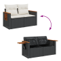Juego de sofá de jardín de 10 piezas con cojines Poliratán negro Acacia von , Outdoor-Sofas - Ref: Foro24-3365090, Preis: 641...
