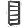 Regal/Raumteiler aus grauem Kiefernholz, 80 x 35 x 167 cm von vidaXL, Bücherregale und Regale - Ref: Foro24-810896, Preis: 87...
