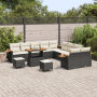 Juego de Sofás de Jardín de 13 Piezas con Cojines Negro Ratán Sintético Acacia by , Outdoor sofas - Ref: Foro24-3365185, Pric...