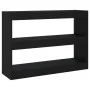 Estantería/divisor de espacios negro 100x30x72 cm de vidaXL, Librerías y estanterías - Ref: Foro24-811737, Precio: 73,87 €, D...
