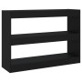 Schwarzes Regal/Raumteiler 100x30x72 cm von vidaXL, Bücherregale und Regale - Ref: Foro24-811737, Preis: 74,57 €, Rabatt: %