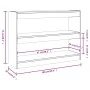 Estantería/divisor de espacios negro 100x30x72 cm de vidaXL, Librerías y estanterías - Ref: Foro24-811737, Precio: 73,87 €, D...