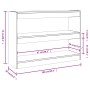 Schwarzes Regal/Raumteiler 100x30x72 cm von vidaXL, Bücherregale und Regale - Ref: Foro24-811737, Preis: 74,57 €, Rabatt: %