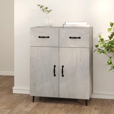 Concrete gray engineered wood sideboard 69.5x34x90 cm by vidaXL, Sideboards - Ref: Foro24-812199, Price: 86,14 €, Discount: %
