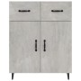 Concrete gray engineered wood sideboard 69.5x34x90 cm by vidaXL, Sideboards - Ref: Foro24-812199, Price: 86,14 €, Discount: %