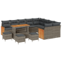 Juego de Sofá de Jardín de 13 Piezas con Cojines Gris de Poliratán Acacia by , Outdoor sofas - Ref: Foro24-3365303, Price: 85...