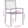 Juego de Comedor de Jardín de 9 Piezas Rattan Poliéster Negro Acacia by , Garden chairs - Ref: Foro24-3365469, Price: 697,61 ...