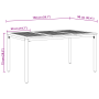 Juego de Comedor de Jardín de 5 Piezas Negro de Polirratan Acacia by , Garden chairs - Ref: Foro24-3365496, Price: 412,71 €, ...