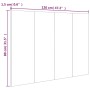 Bettkopfteil aus Sonoma-Sperrholz, 120 x 1,5 x 80 cm von vidaXL, Kopf- und Fußteile - Ref: Foro24-811028, Preis: 39,57 €, Rab...