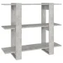 Estantería/divisor de espacios gris hormigón 100x30x87 cm de vidaXL, Librerías y estanterías - Ref: Foro24-811551, Precio: 41...