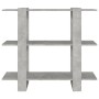 Betongraues Regal/Raumteiler 100x30x87 cm von vidaXL, Bücherregale und Regale - Ref: Foro24-811551, Preis: 41,75 €, Rabatt: %