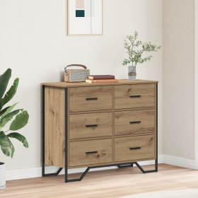 Cajonera Roble Artesanal 91x35.5x74.5 cm Madera