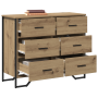 Cajonera Roble Artesanal 91x35.5x74.5 cm Madera Ingenierizada | Foro24.es | Tu tienda online para hogar, jardín y más Foro24.es