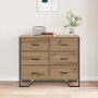 Cajonera Roble Artesanal 91x35.5x74.5 cm Madera Ingenierizada | Foro24.es | Tu tienda online para hogar, jardín y más Foro24.es