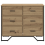 Cajonera Roble Artesanal 91x35.5x74.5 cm Madera Ingenierizada | Foro24.es | Tu tienda online para hogar, jardín y más Foro24.es