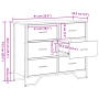 Cajonera Roble Artesanal 91x35.5x74.5 cm Madera Ingenierizada | Foro24.es | Tu tienda online para hogar, jardín y más Foro24.es