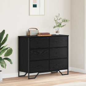 Cajonera Roble Negro 91x35.5x74.5 cm Madera