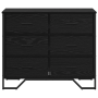 Cajonera Roble Negro 91x35.5x74.5 cm Madera Ingenierizada by , Drawers - Ref: Foro24-3365605, Price: 160,66 €, Discount: %