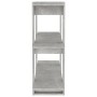 Betongraues Regal/Raumteiler 100x30x87 cm von vidaXL, Bücherregale und Regale - Ref: Foro24-811551, Preis: 41,75 €, Rabatt: %