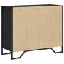 Cajonera Roble Negro 91x35.5x74.5 cm Madera Ingenierizada by , Drawers - Ref: Foro24-3365605, Price: 160,66 €, Discount: %