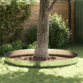 bordes de jardín 30 pcs 25x100 cm acero