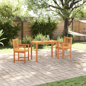 Conjunto de comedor para el jardín de 3 piezas de