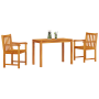 Conjunto de comedor para el jardín de 3 piezas de madera maciza de acacia by , Garden tables - Ref: Foro24-3375636, Price: 31...