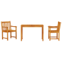 Conjunto de comedor para el jardín de 3 piezas de madera maciza de acacia by , Garden tables - Ref: Foro24-3375636, Price: 31...