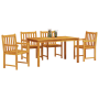 Juego de Comedor de Jardín de 5 Piezas de Madera Sólida de Acacia by , Garden tables - Ref: Foro24-3375637, Price: 540,25 €, ...