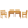 Juego de Comedor de Jardín de 5 Piezas de Madera Sólida de Acacia by , Garden tables - Ref: Foro24-3375637, Price: 540,25 €, ...