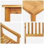 Juego de Comedor de Jardín de 7 Piezas de Madera Sólida de Acacia von , Gartentische - Ref: Foro24-3375638, Preis: 705,31 €, ...