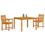 Conjunto de Comedor de Jardín de 3 Piezas en Madera Sólida de Acacia von , Gartentische - Ref: Foro24-3375645, Preis: 303,40 ...