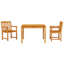 Conjunto de Comedor de Jardín de 3 Piezas en Madera Sólida de Acacia von , Gartentische - Ref: Foro24-3375645, Preis: 303,40 ...
