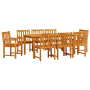 Juego de Comedor para Jardín de 9 Piezas en Madera Sólida de Acacia von , Gartentische - Ref: Foro24-3375648, Preis: 985,63 €...