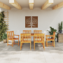 Set de Comedor de Jardín de 7 Piezas de Madera Sólida de Acacia by , Garden tables - Ref: Foro24-3375647, Price: 745,82 €, Di...