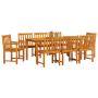 Juego de Comedor para Jardín de 9 Piezas en Madera Sólida de Acacia von , Gartentische - Ref: Foro24-3375648, Preis: 985,63 €...