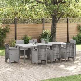 Mesa de Jardín Gris Claro 250x100x73 cm Poly Rattan von , Gartentische - Ref: Foro24-3378519, Preis: 230,77 €, Rabatt: %