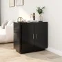 Aparador de madera contrachapada negro 80x40x75 cm de vidaXL, Aparadores - Ref: Foro24-811818, Precio: 88,17 €, Descuento: %