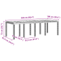 Mesa de Jardín Gris Claro 250x100x73 cm Poly Rattan von , Gartentische - Ref: Foro24-3378519, Preis: 230,77 €, Rabatt: %
