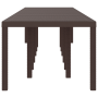 Mesa de Jardín Marrón 400x100x73 cm Polirratán de , Mesas de jardín - Ref: Foro24-3378529, Precio: 329,14 €, Descuento: %