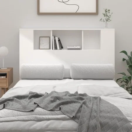 Mueble cabecero blanco 120x18,5x102,5 cm de vidaXL, Cabeceros y pies de cama - Ref: Foro24-811916, Precio: 66,56 €, Descuento: %