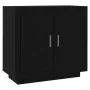 Aparador de madera contrachapada negro 80x40x75 cm de vidaXL, Aparadores - Ref: Foro24-811818, Precio: 88,17 €, Descuento: %