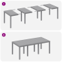 Set de Comedor de Jardín de 7 Piezas con Cojines en Gris Claro de Ratan Sintético | Foro24.es | Tu tienda online para hogar, jardín y más Foro24.es