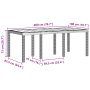 Set de Comedor de Jardín de 7 Piezas con Cojines en Gris Claro de Ratan Sintético | Foro24.es | Tu tienda online para hogar, jardín y más Foro24.es