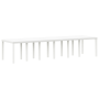 Juego de Comedor de Jardín de 13 Piezas Blanco Ratán by , Garden tables - Ref: Foro24-3378782, Price: 767,87 €, Discount: %