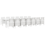 Juego de Comedor de Jardín de 15 Piezas Blanco Rattan Sintético by , Garden tables - Ref: Foro24-3378802, Price: 850,23 €, Di...