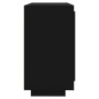 Aparador de madera contrachapada negro 80x40x75 cm de vidaXL, Aparadores - Ref: Foro24-811818, Precio: 89,71 €, Descuento: %